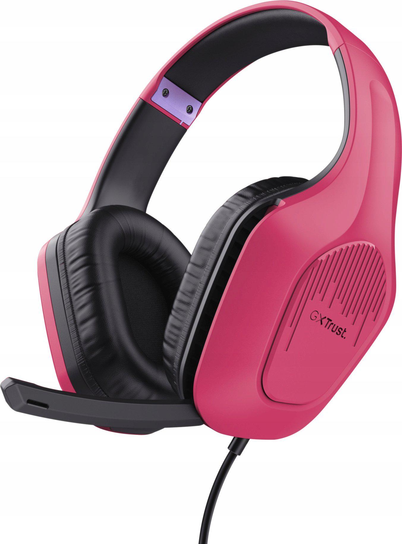 Навушники з мікрофоном Trust GXT 415 Zirox Pink (24992)