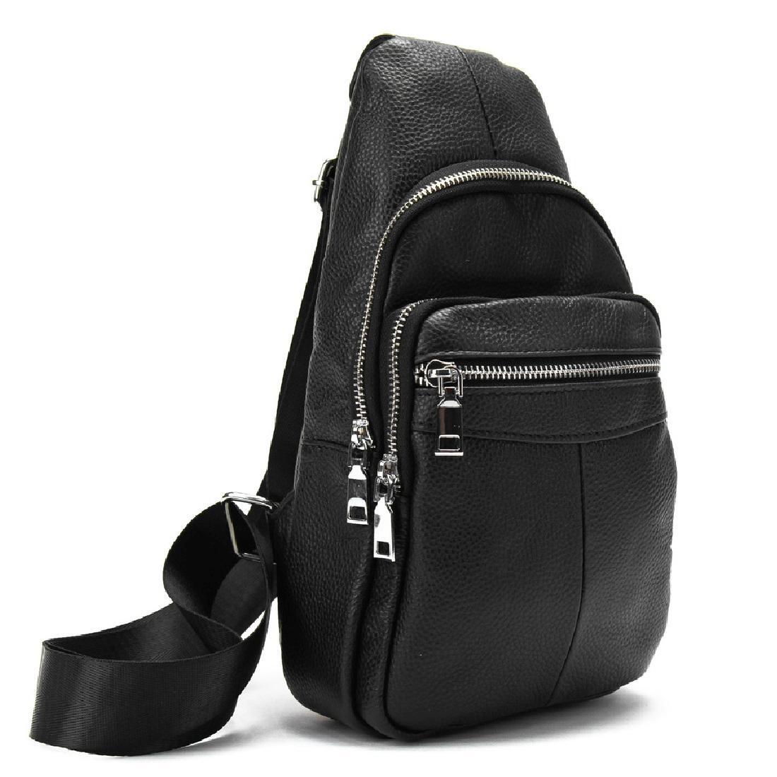 Мужская сумка через плечо Royal Bag M56-698A Черный (7052)