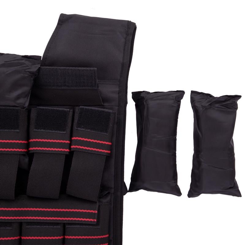 Жилет обважювач с регулировкой веса Zelart SP-Planeta TA-4799-18 18 кг Чорний (DR003565) - фото 3 Жилет обважювач с регулировкой веса Zelart SP-Planeta TA-4799-18 18 кг Чорний (DR003565) - фото 3