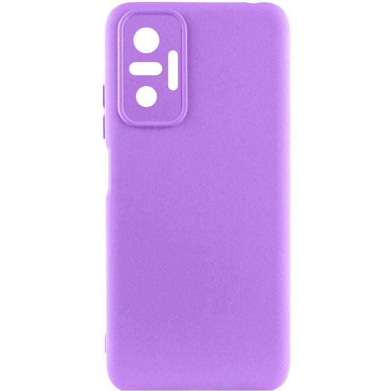 Противоударный Чехол Silicone Cover Lakshmi Full Camera (AAA) для Xiaomi Redmi Note 10 Pro / 10 Pro Max Фиолетовый/Amethyst