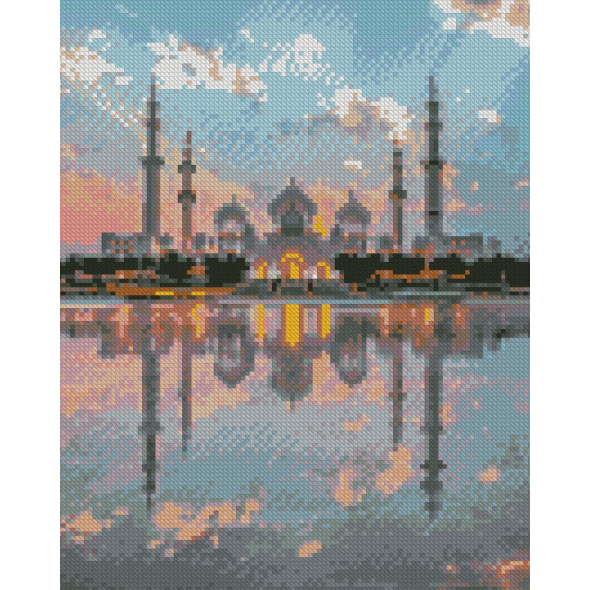 Алмазная мозаика Strateg Премиум Тадж Махал 30x40 см (HX485)