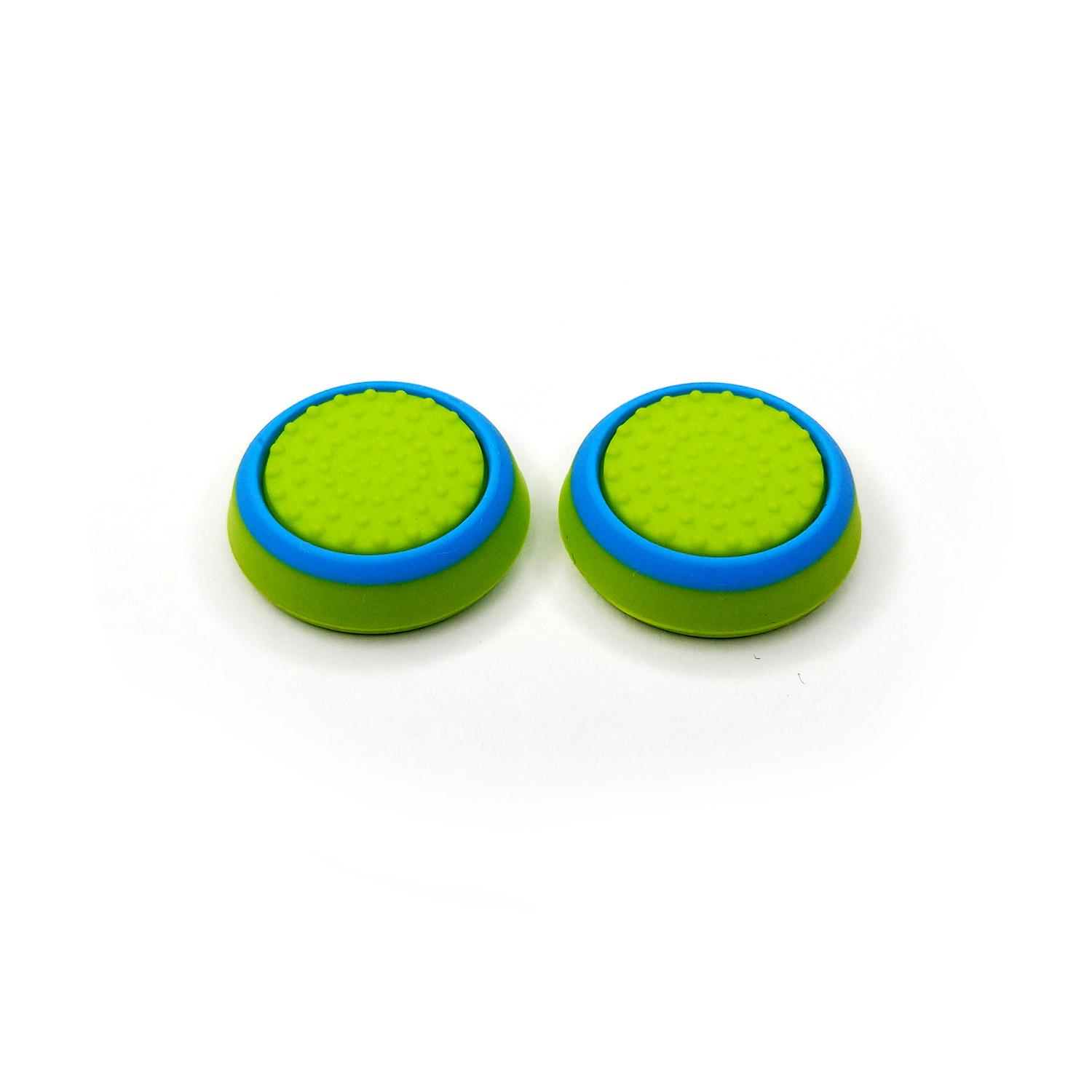 Накладки силиконовые на стики PS5/Xbox Light green/Blue (48851)