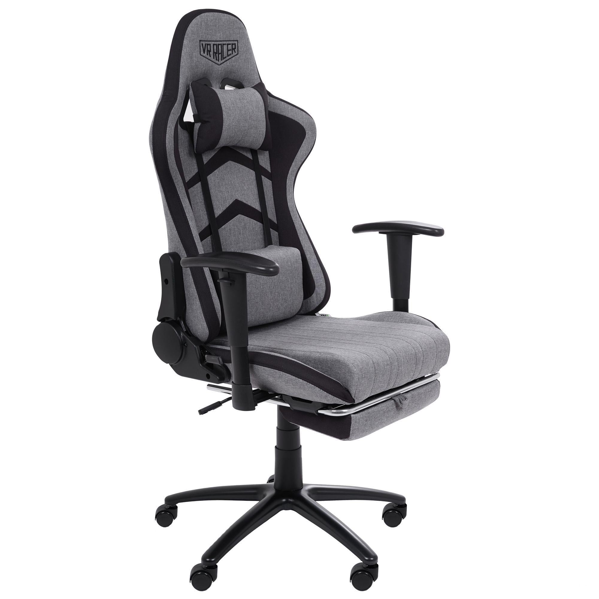 Крісло AMF VR Racer Textile Craft Сірий/Чорний (555275)
