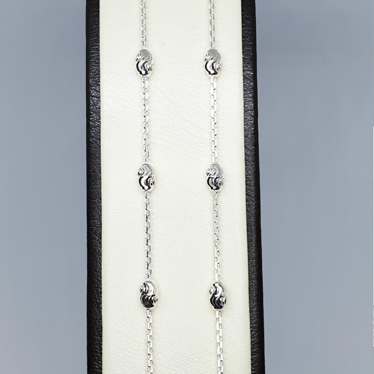 Колье серебряное Шарики 45 см 4,31 г
