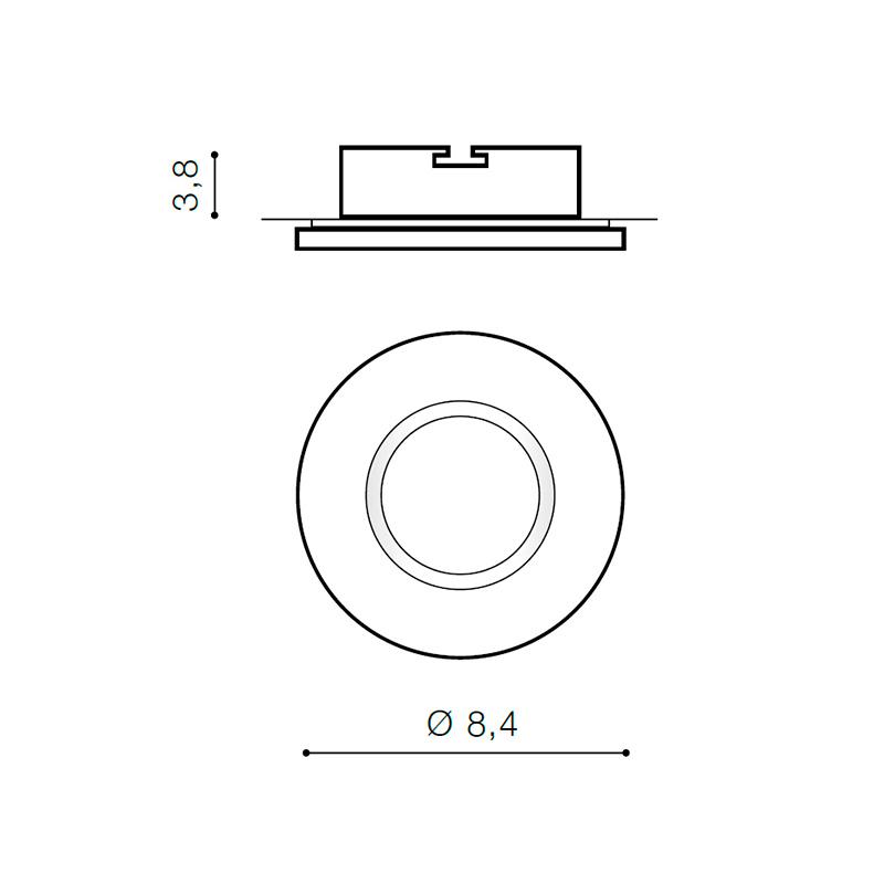 Светильник встроенный уличный Azzardo Ika Round IP65 (AZ3017) - фото 2
