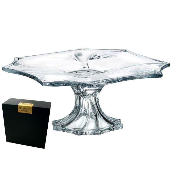 Тортовщица на ножке Bohemia Neptune 330 мм