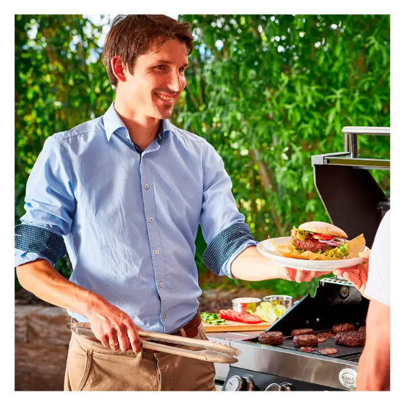 Щипці для барбекю нержавіюча сталь 40 см (ROSLE 25054) - фото 3 Щипці для барбекю нержавіюча сталь 40 см (ROSLE 25054) - фото 3