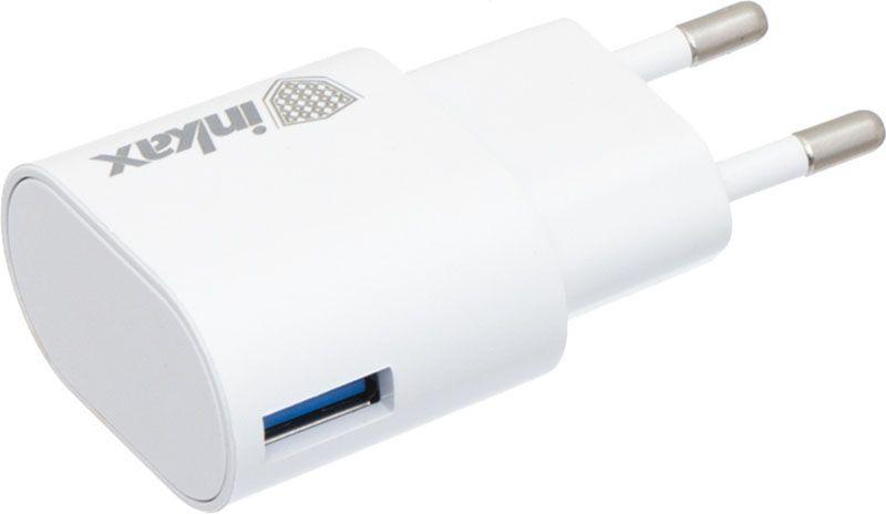 Пристрій зарядний мережевий INKAX CD-08 Travel charger/Type-C cable 1USB 1A White - фото 4