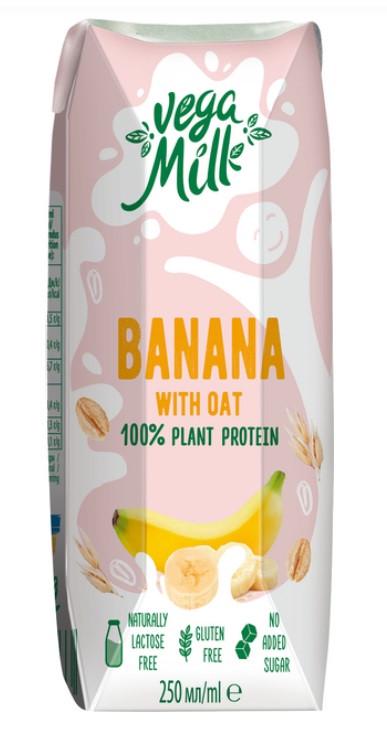 Напій вівсяний Vega Milk з бананом тетра-пак 0,25 л (2671435609)