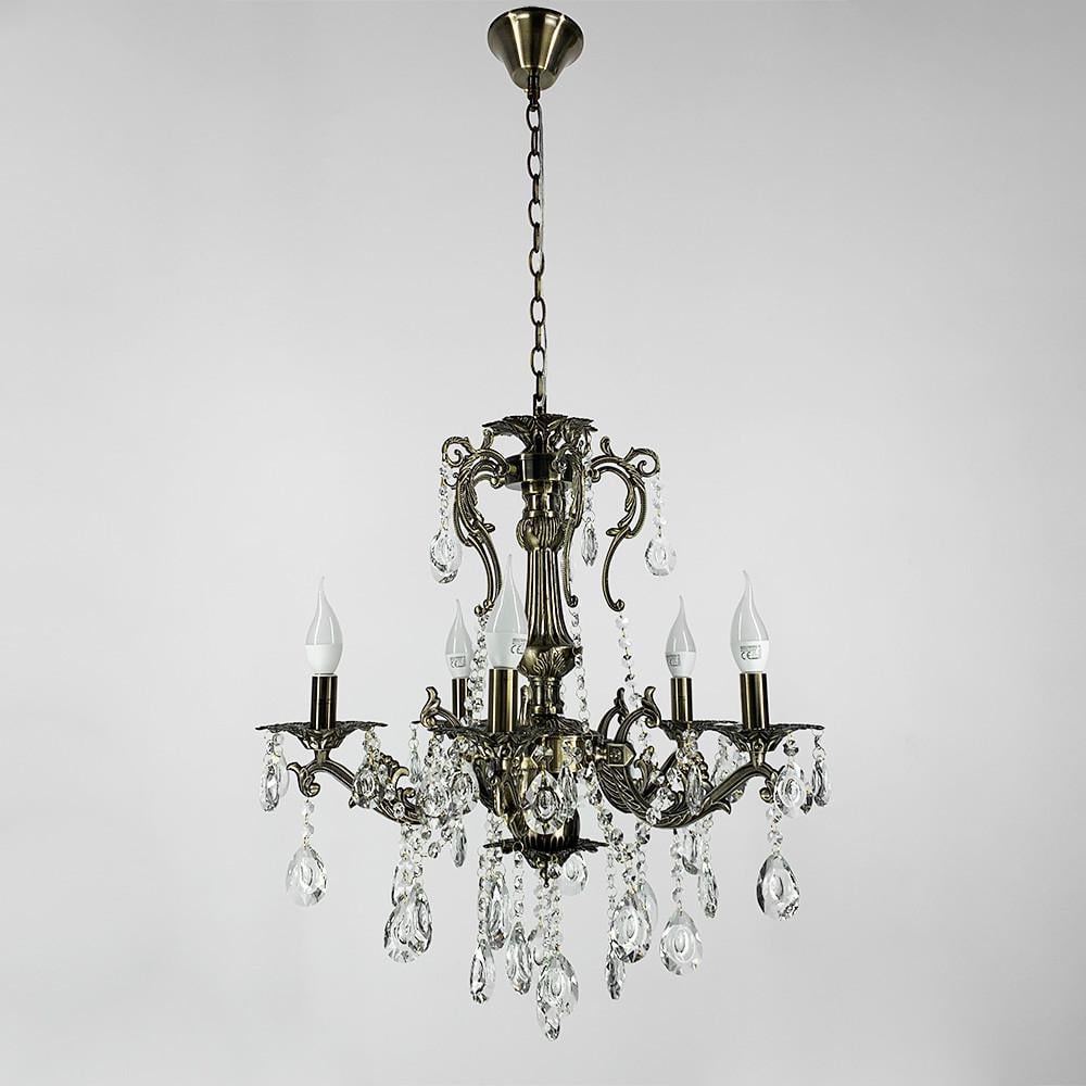 Люстра підвісна кришталева Crystal Life 60 см на 5 ламп (11549/5) - фото 3 Люстра підвісна кришталева Crystal Life 60 см на 5 ламп (11549/5) - фото 3