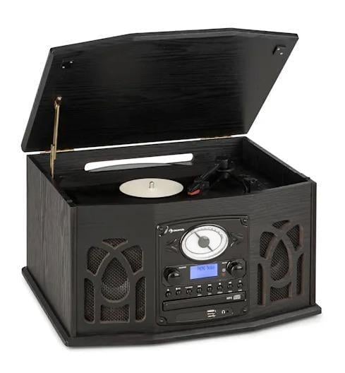 Проигрыватель винила/стереосистема Auna NR-620 DAB (10033712) Проигрыватель винила/стереосистема Auna NR-620 DAB (10033712)