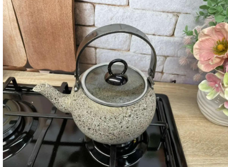 Чайник OMS 8212 S с гранитным антипригарным покрытием без индукции 1 л Sandy Beije - фото 5 Чайник OMS 8212 S с гранитным антипригарным покрытием без индукции 1 л Sandy Beije - фото 5