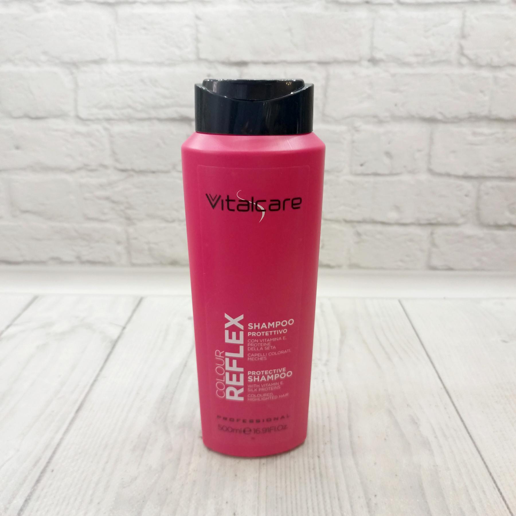 Шампунь для окрашенных волос Vitalcare Colour Reflex Shampoo Protettivo защита с витамином Е 500 мл (1975976310) - фото 3 Шампунь для окрашенных волос Vitalcare Colour Reflex Shampoo Protettivo защита с витамином Е 500 мл (1975976310) - фото 3