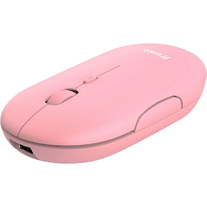 Компьютерная мышка беспроводная Trust Puck Bluetooth Pink (24125)