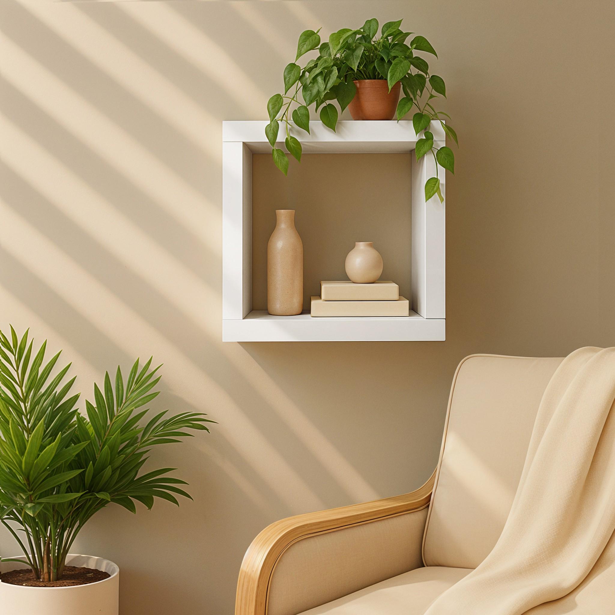 Полка навесная Альфа 350x200x350 мм Белый