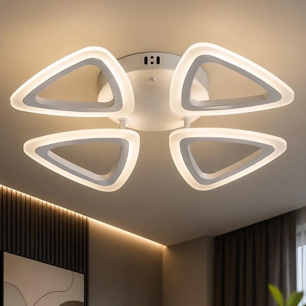 Люстра потолочная светодиодная Light House SRS-20694/4 WT 48W Белый Люстра потолочная светодиодная Light House SRS-20694/4 WT 48W Белый