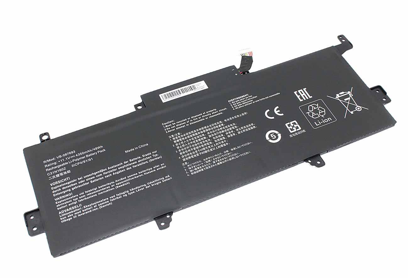 Аккумулятор для ноутбука Asus C31N1602 UX330UA 11.4V Black 4350mAh OEM