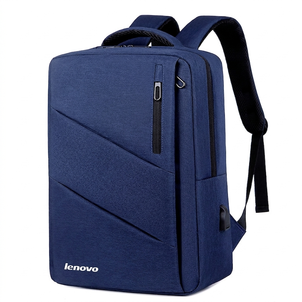 Рюкзак протиударний для ноутбука Lenovo водостійкий з USB-портом 15,6" Синій (IBN051Z4)