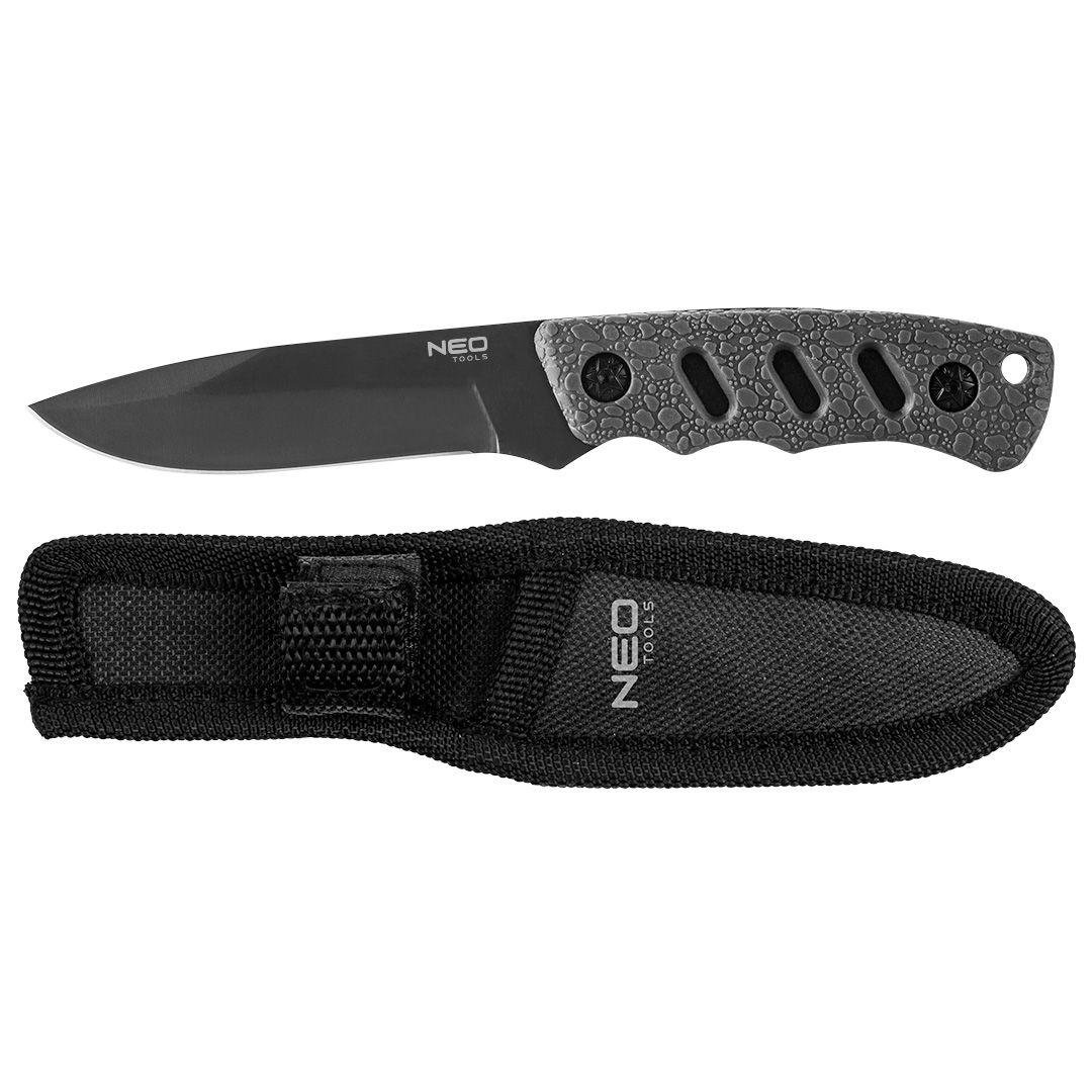 Ніж туристичний Neo Tools 63-106 Bushcraft в чохлі 3Cr13 9,4/16,5 см (566271)