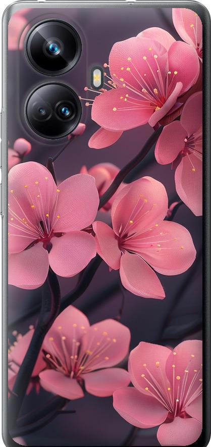 Чехол на Realme 10 Pro Plus Пурпурная сакура (6075u-2944-42517)