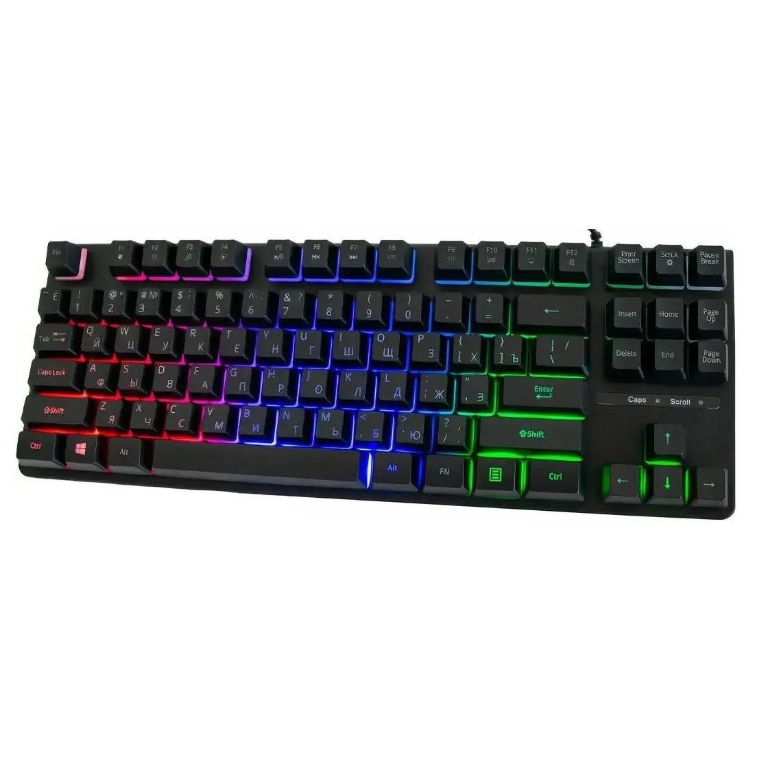 Клавіатура провідна ігрова RIAS TLK 87 з RGB підсвічуванням USB Black (3_05774)