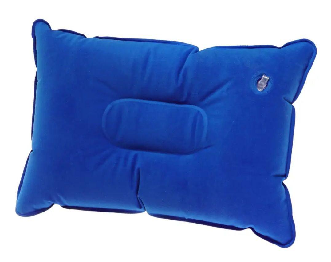Подушка надувна для кемпінгу/в дорогу Синій (Т-027) - фото 2 Подушка надувна для кемпінгу/в дорогу Синій (Т-027) - фото 2