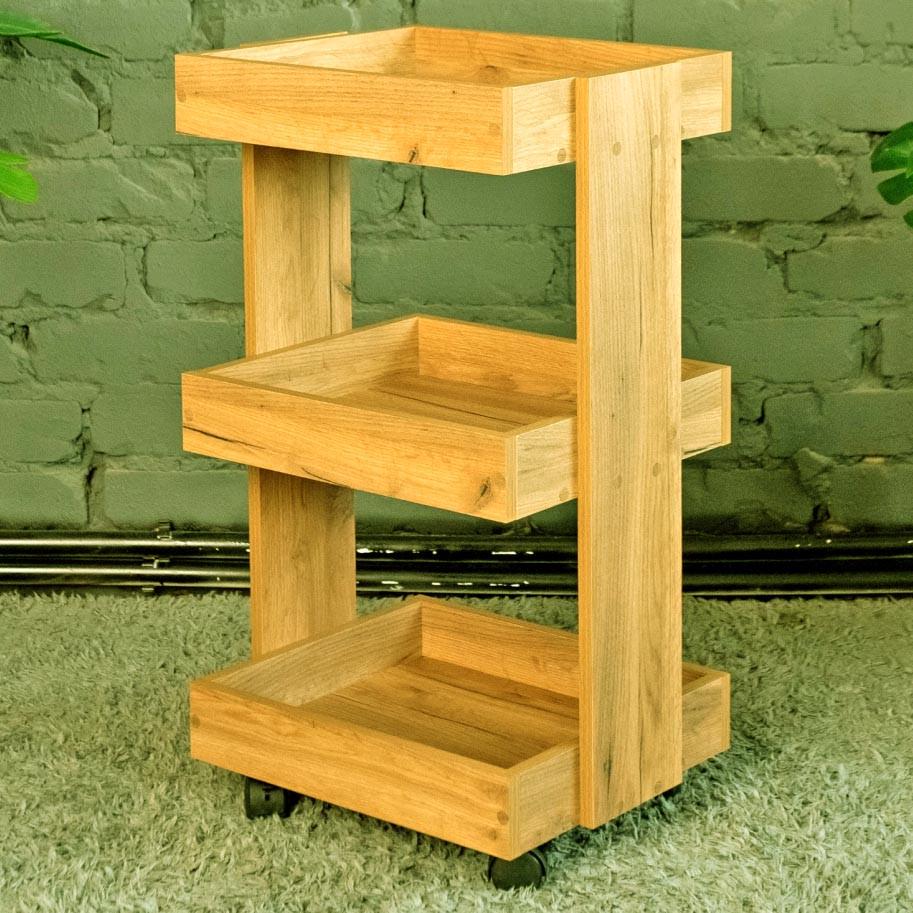 Этажерка для ванной из дерева на колесиках Хазелтон Карри (АБТ-004303) Этажерка для ванной из дерева на колесиках Хазелтон Карри (АБТ-004303)