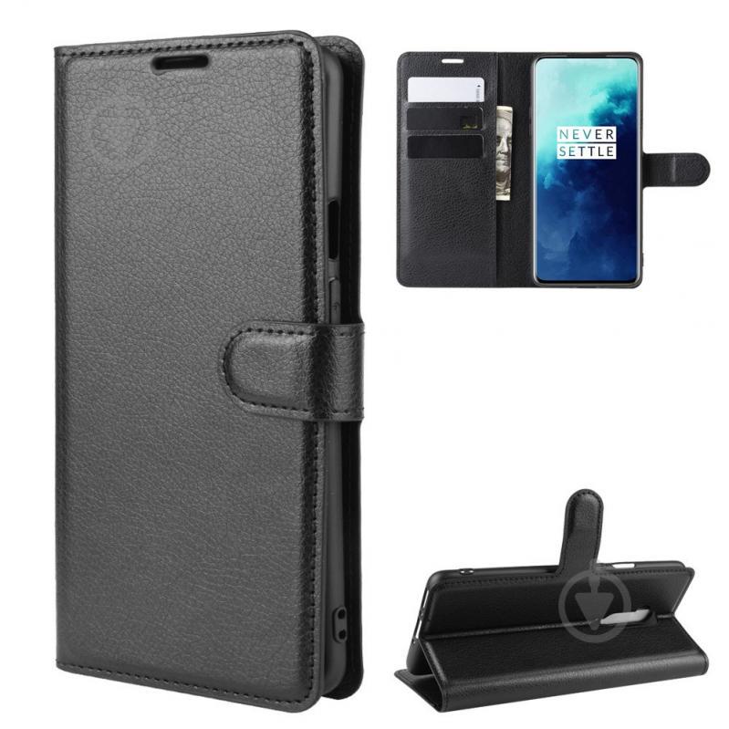 Чохол-книжка Litchie Wallet для OnePlus 7T Pro Black (hub_QvtJ89514) - фото 3