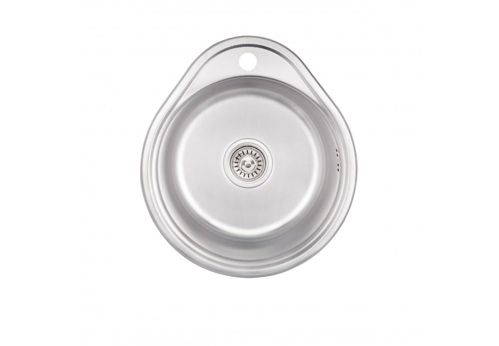 Кухонная мойка Lidz 4843 0,6 мм Decor (LIDZ484306DEC180)