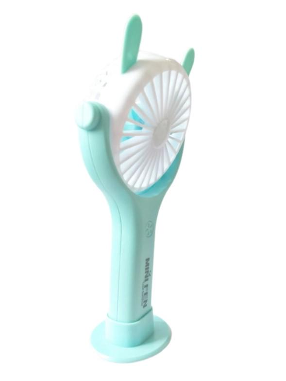 Вентилятор портативний Mini Fan 092 із акумулятором Блакитний - фото 3 Вентилятор портативний Mini Fan 092 із акумулятором Блакитний - фото 3