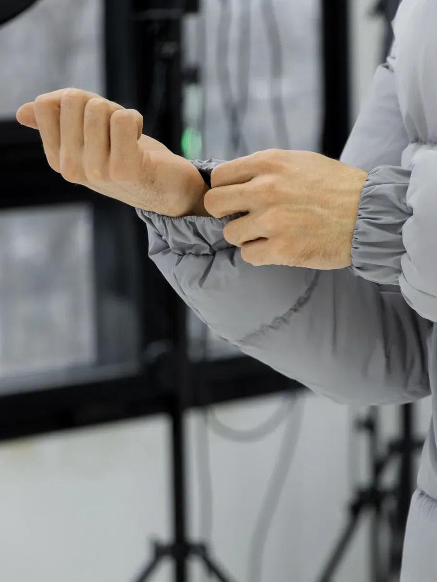 Куртка чоловіча зимова Oslo оверсайз дута S Світло-сірий (26516/1/1) - фото 10