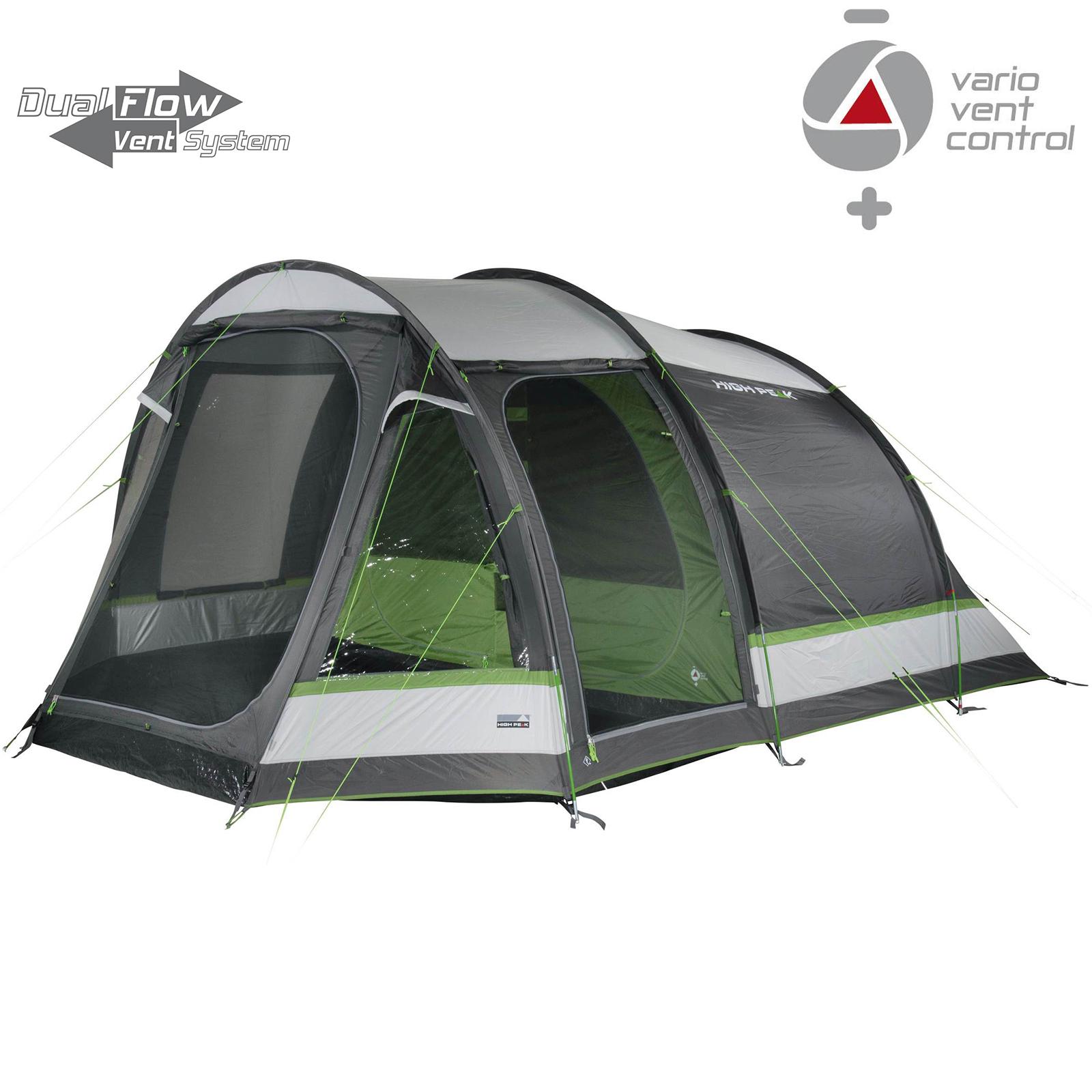 Палатка High Peak Meran 4.0 Light Grey/Dark Grey/Green (11806) - фото 2