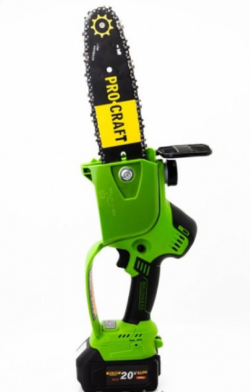 Пила цепная ProCraft с бесщеточным двигателем/аккумулятором/зарядным устройством и маслом 200 мл (PKA-20/4) - фото 2