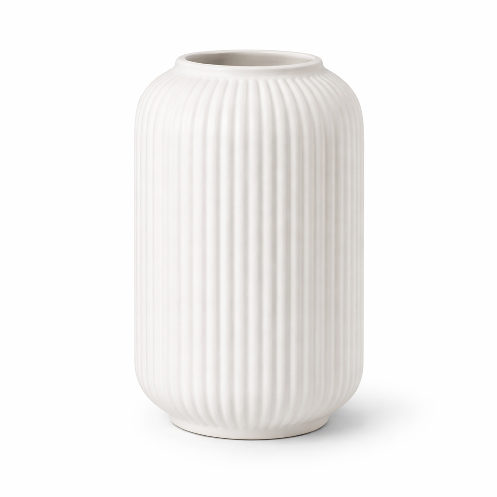 Ваза фарфоровая Ardesto Imola 14х26 см Белый (AR3820W)