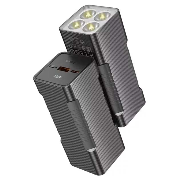 Повербанк Hoco Q15 Flashlight 22,5W 10000 mAh Чорний (Q15) - фото 6