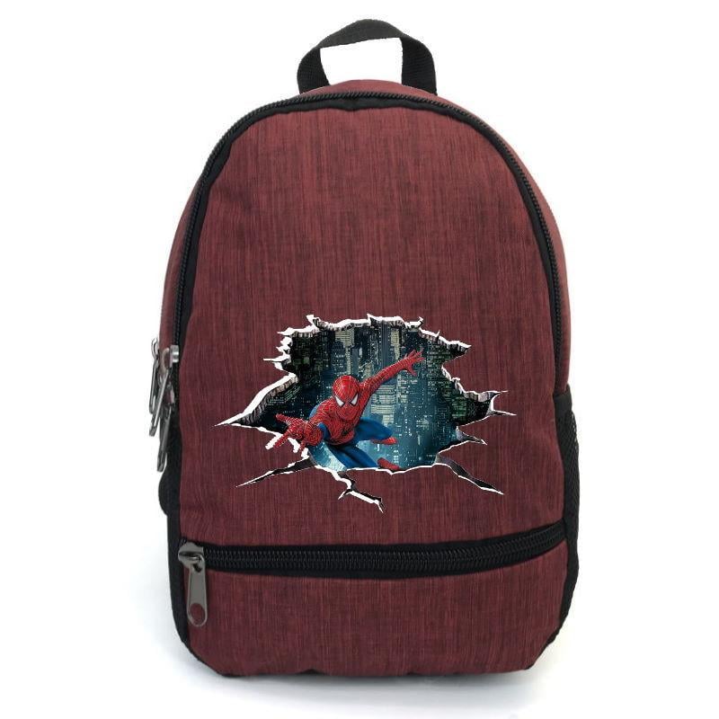 Школьный рюкзак подростковый Cappuccino Toys с принтом Spiderman-009 12,5 л Красный (1558626776)