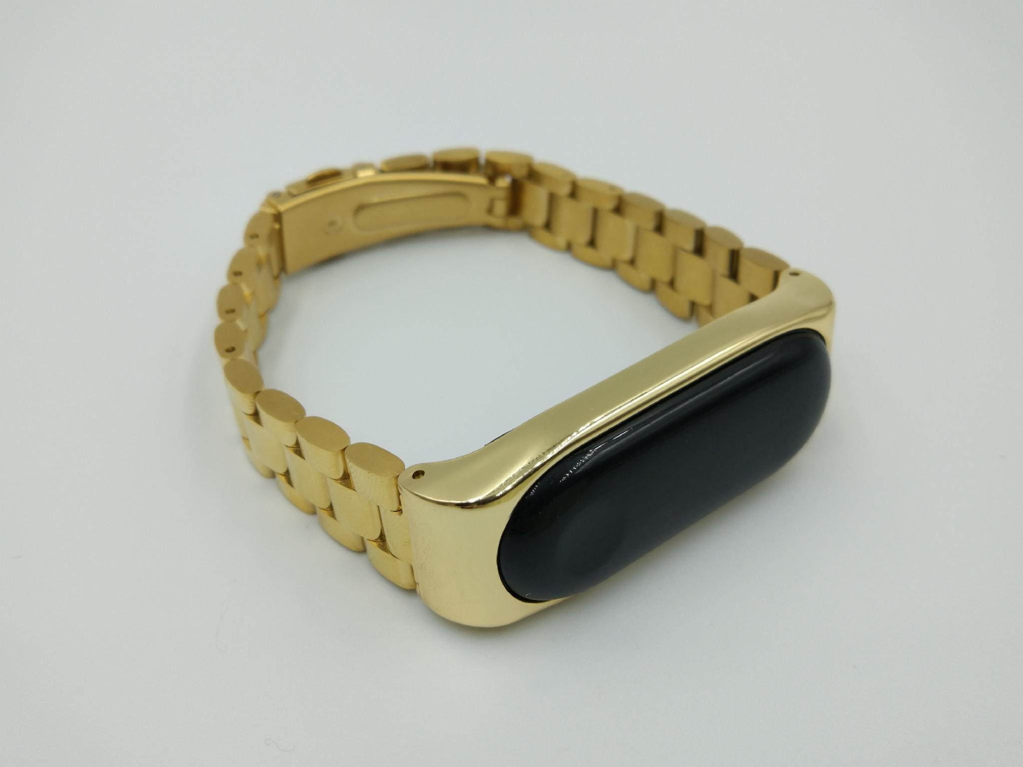 Ремінець MiJobs металевий для Xiaomi Mi Band 5/4/3 Золотий (1789P) - фото 7 Ремінець MiJobs металевий для Xiaomi Mi Band 5/4/3 Золотий (1789P) - фото 7