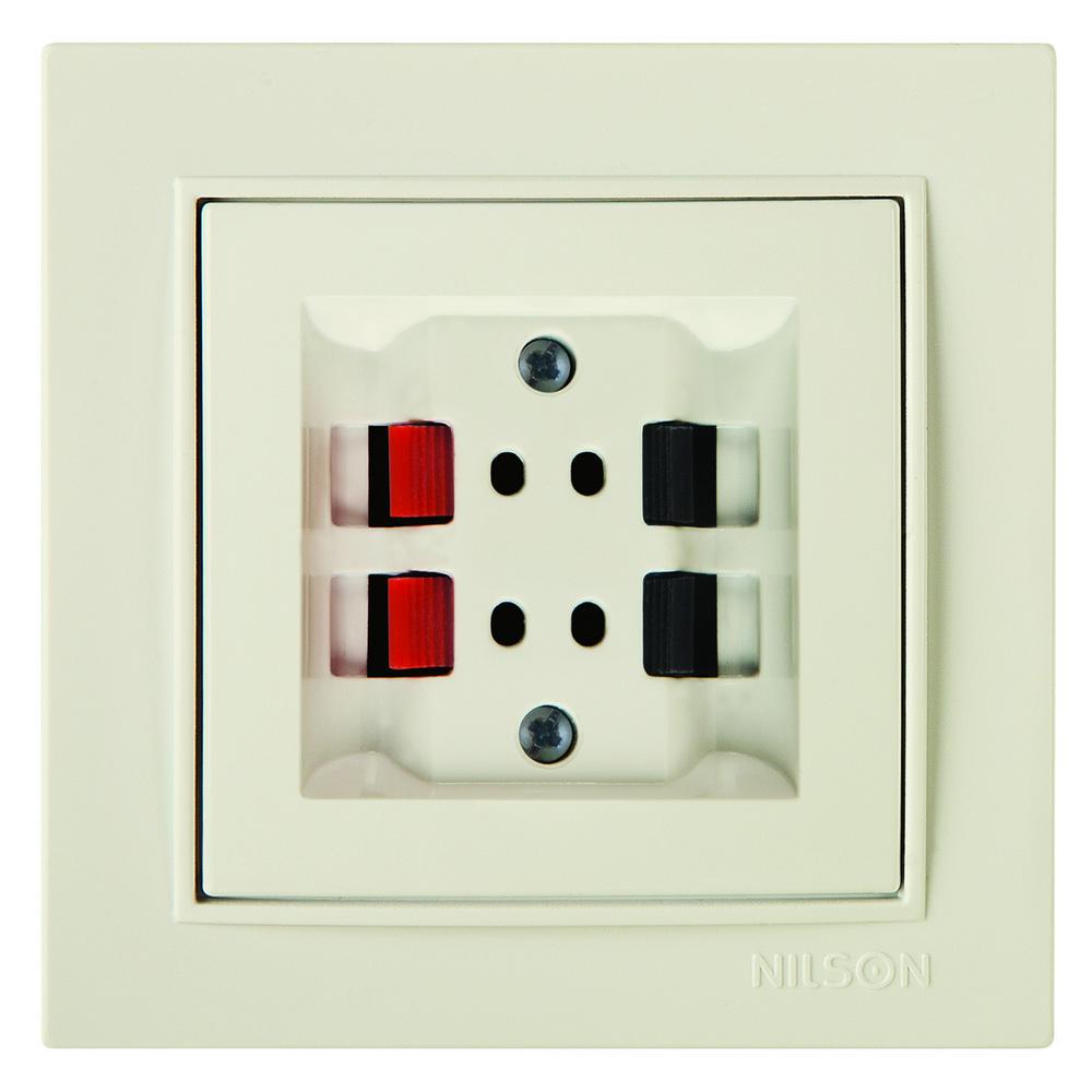 Розетка Nilson Thor аудіо стерео Кремовий (27121050)