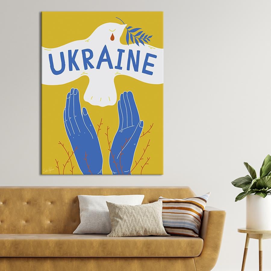 Картина Постер Родина-Мать Слава Украине 50x38 см (77)