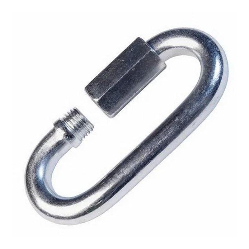 Карабін гвинтовий Metalvis ø 8х58 мм з муфтою цинк 10 шт. Білий (3KR200000003KR0802)