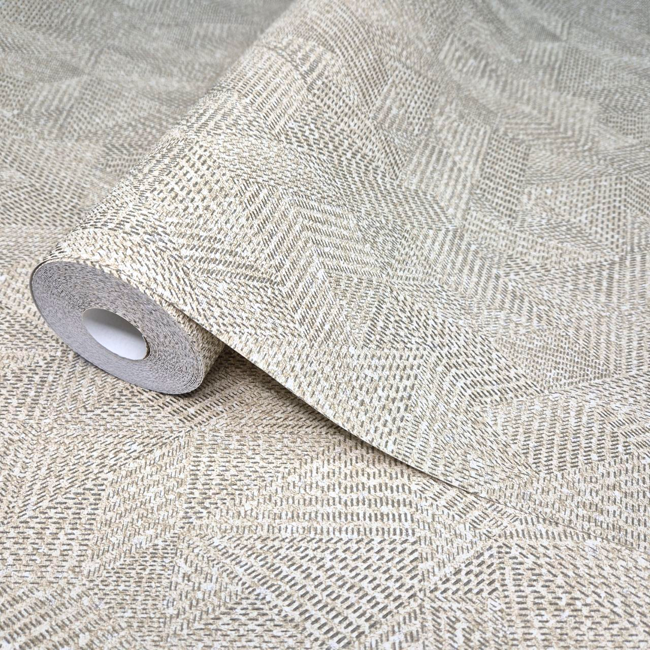 Обои виниловые Marburg Геометрический узор 10,05x1,06 м Золотистый (1031423)