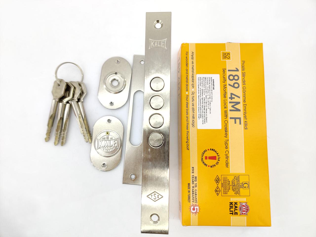 Замок врезной дополнительный Kale 189 4MF Никель (560100002) - фото 8 Замок врезной дополнительный Kale 189 4MF Никель (560100002) - фото 8