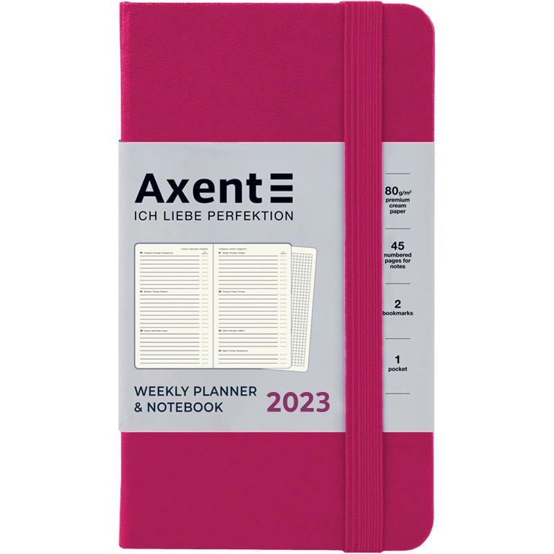 Щотижневик Axent Pocket Strong 90x150 мм 96 аркушів Малиновий (8508 23 50 A)