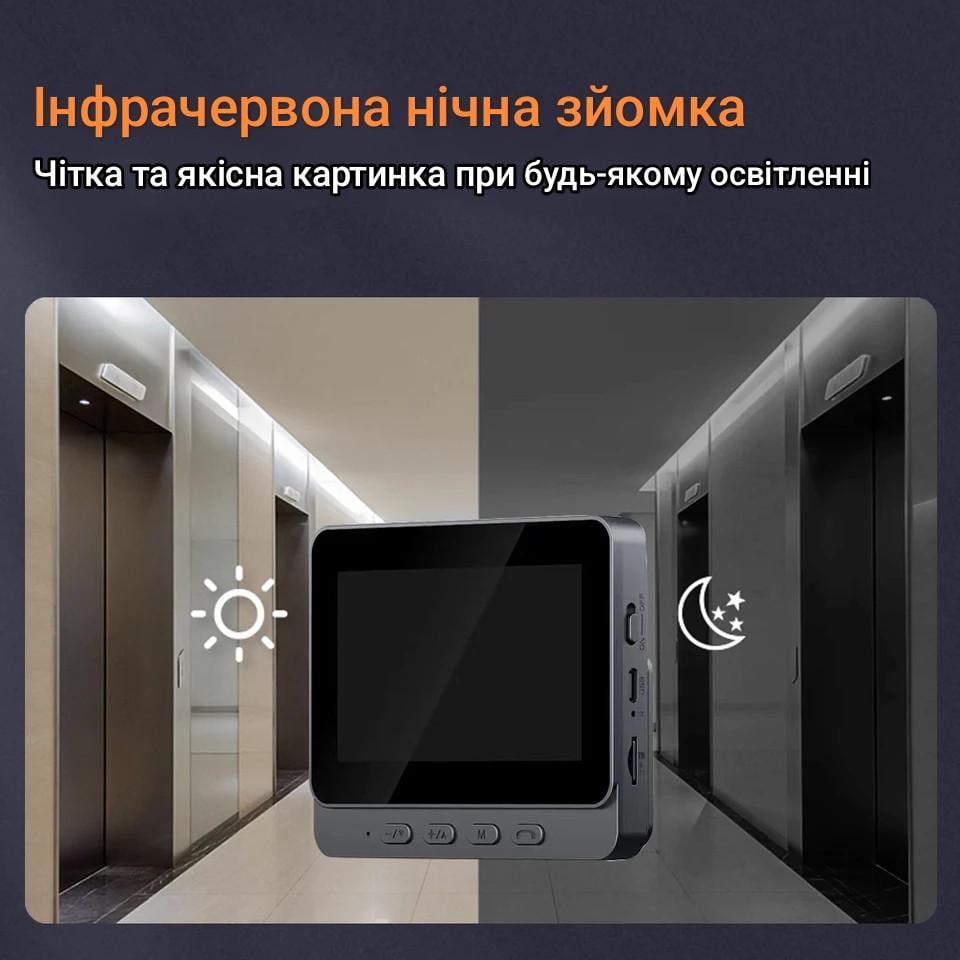 Відеодомофон бездротовий Smart Home 4,3" - фото 3
