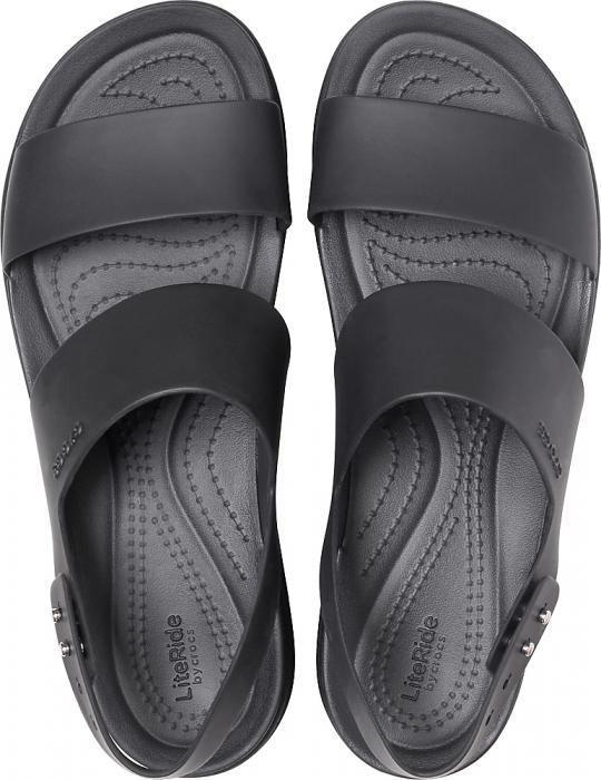 Босоножки женские Crocs Brooklyn Low р. 40-41 Black/Black (17750437) - фото 6