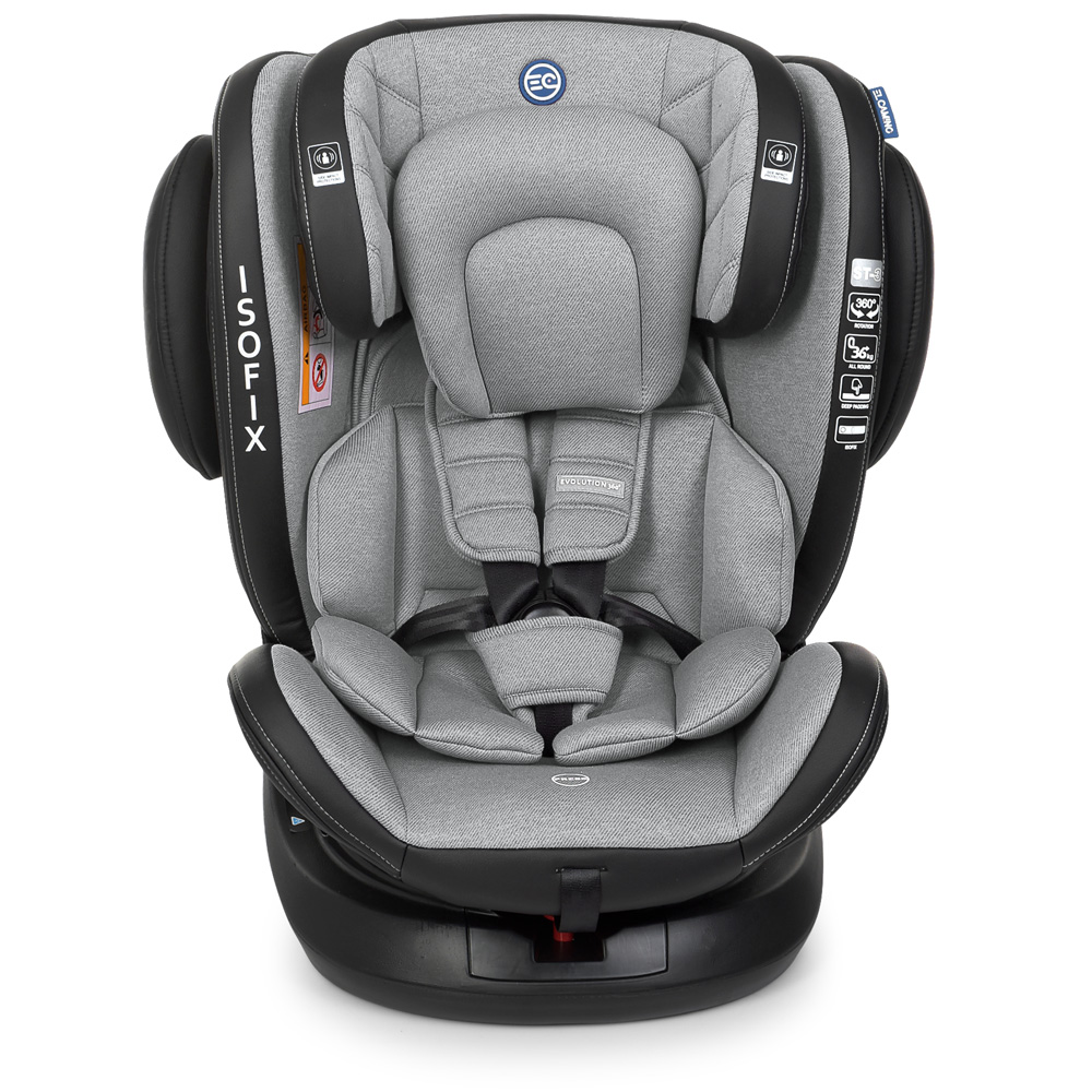 Автокресло детское El Camino Evolution 360 ME1045 Royal з ISOFIX 0-36 кг Gray (4428902) - фото 11