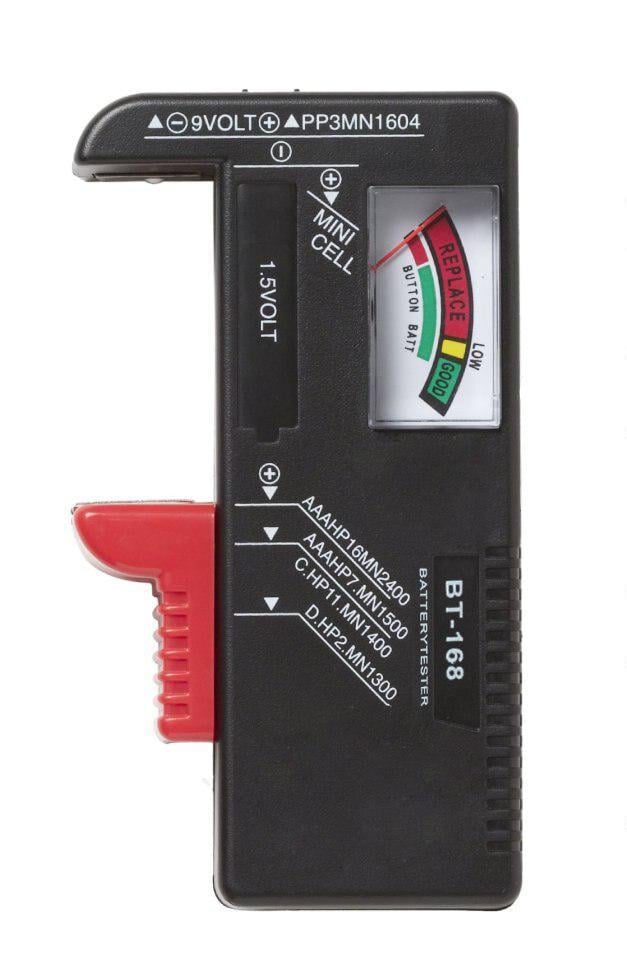 Тестер заряду батарейок Чорний (RZ BT-168) Тестер заряду батарейок Чорний (RZ BT-168)