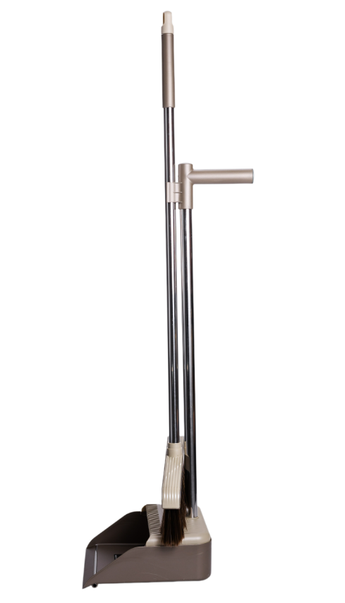 Набор для уборки щетка и совок с длинной ручкой 101 см Зеленый - фото 5