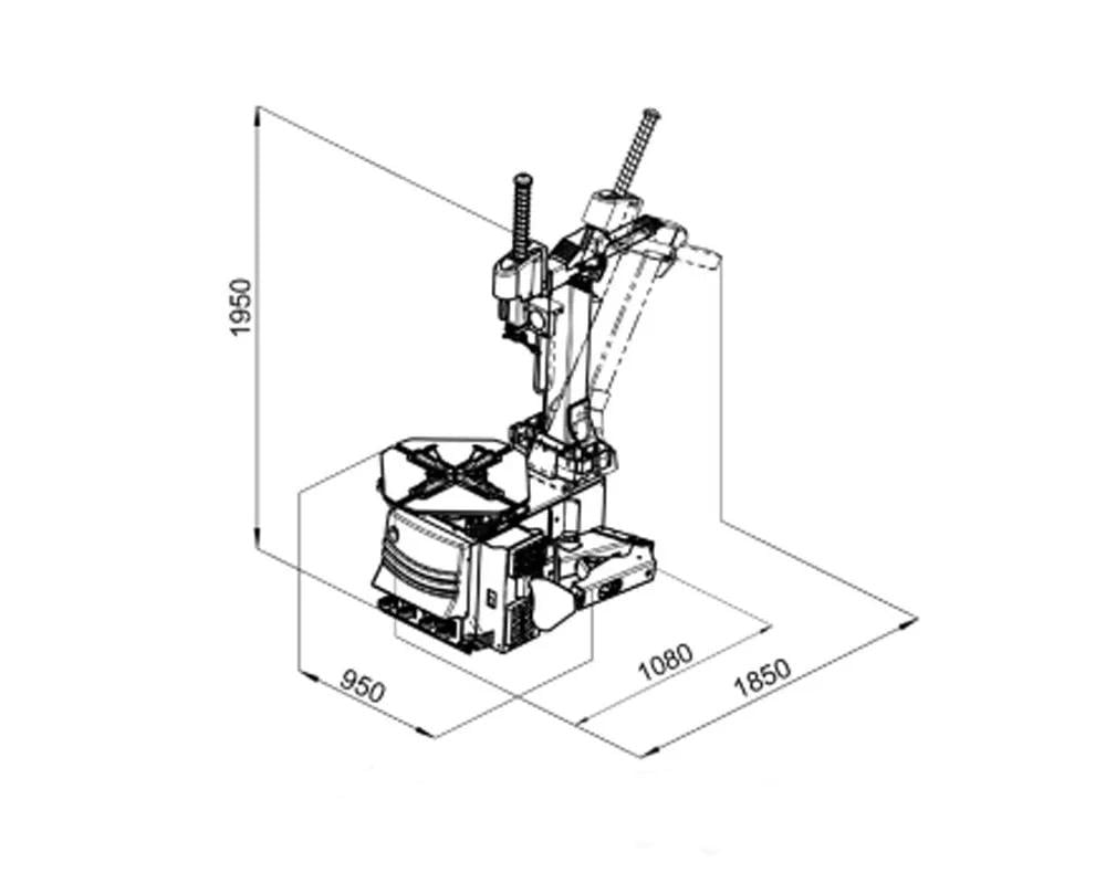 Стенд шиномонтажний M&B Engineering TC 722/24/PG автоматичний 380В 10-27" - фото 4