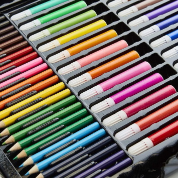 Подарочный детский набор для рисования и творчества Artworx 118 пр. в чемоданчике - фото 2